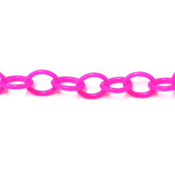 Rubber Chain-Neon Pink