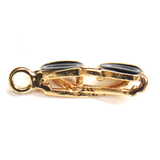 Aviator Style Sunglasses Charm-Gold