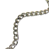 Aluminum Curb Chain, Silver, 14x10mm