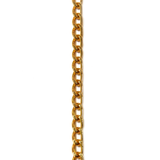Aluminum Curb Chain, Gold, 6x4mm