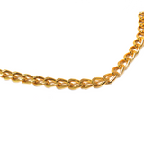 Aluminum Curb Chain, Gold, 6x4mm