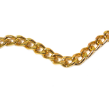 Aluminum Curb Chain, Gold, 12x8mm