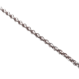 Brass Rolo Chain, Rhodium, 2mm; 1 foot