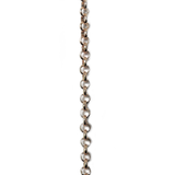 Brass Rolo Chain, Silver, 3.8mm; 1 foot