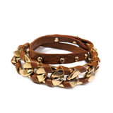 Sandy Bracelet, Brown & Gold, 17 inches - 1 piece