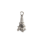 Eiffel Tower Charm, Sterling Silver, 15x6mm - 1 piece