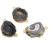 Chalcedony Druzy Connector