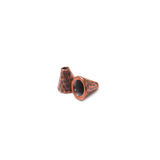 TierraCast - Hammertone Cone End Caps, Antique Copper, 8mm - 1 pair