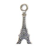 Flat Eiffel Tower Charm-Silver
