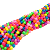 Round Fasceted Howlite-Multi-Color