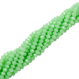 Rondelles- Green Opaque