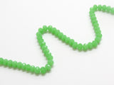 Rondelles- Green Opaque