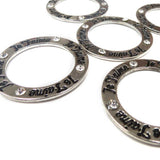 Round Jet'aime, Antique Silver, Link