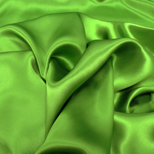 Silk Charmeusse, Kelly Green, 54" Wide- 1 Yard
