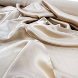 Silk Charmeusse, Light Tan, 54" Wide- 1 Yard