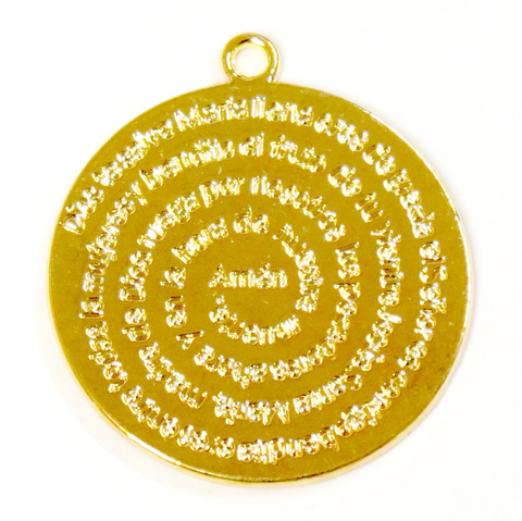 Ave María Pendant- Gold