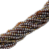 Rondelles- Smoked Topaz AB