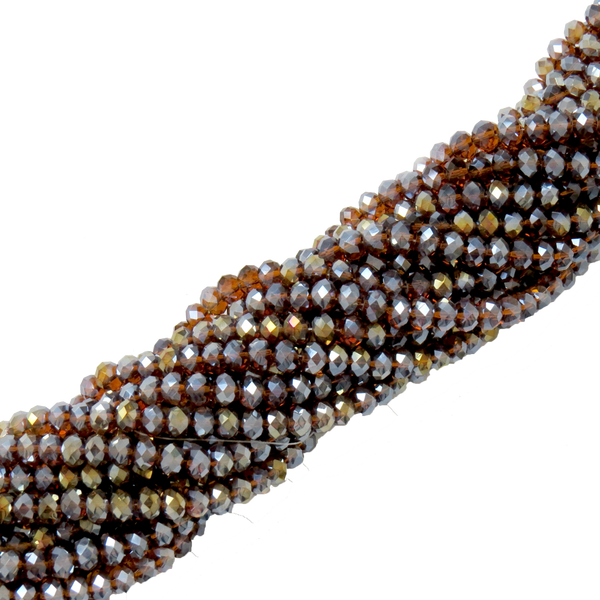 Rondelles- Smoked Topaz AB