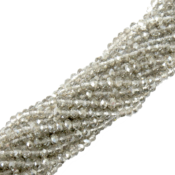 Rondelle- Silver Shade