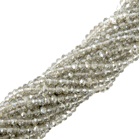 Rondelle- Silver Shade