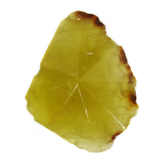 Yellow Faceted Agate Slice Pendant