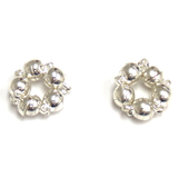 Round Magnetic Clasp, Silver , 6mm; 10 pieces