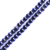 Glass Pearl- Lilac Metallic, 8mm; 1 strand