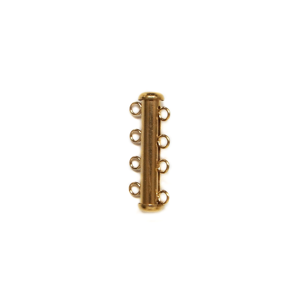 4 Multi Strand  Clasp, Gold Filled, 27x10mm; 1 piece