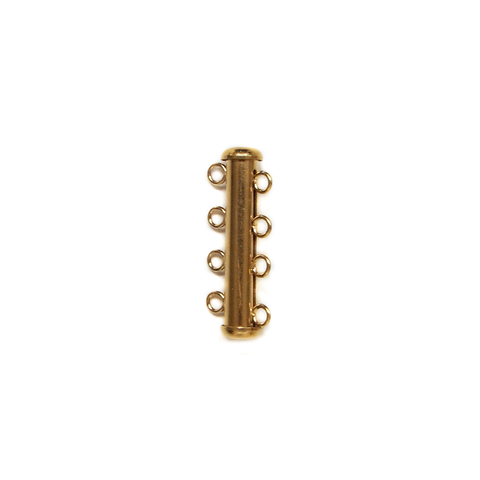 4 Multi Strand  Clasp, Gold Filled, 27x10mm; 1 piece