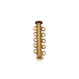5 Strand Multistrand Clasp, Gold Filled, 31x10mm; 1 piece