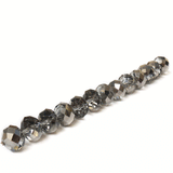 Rondelle Metallic Nicker, 15x18mm; 1 strand