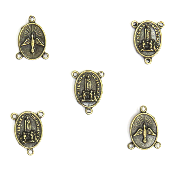Rosary Connector Antique Gold - Nuestra Señora de Fátima