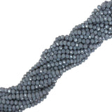 Rondelles - Opaque Grey - 8mm