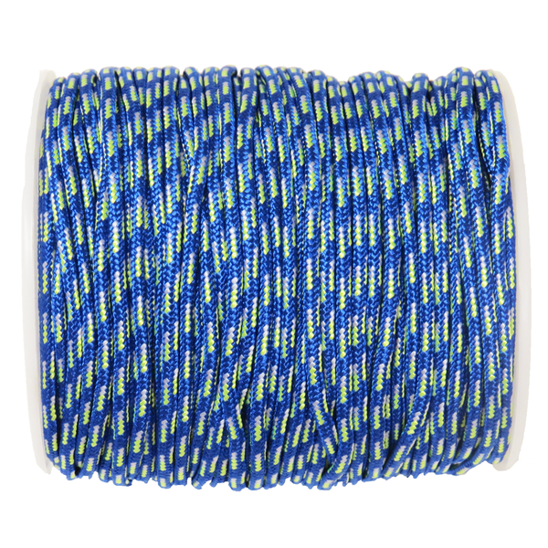 Blue Mix Parachute Cord- 2.5mm; per yard