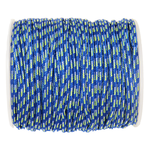 Blue Mix Parachute Cord- 2.5mm; per yard