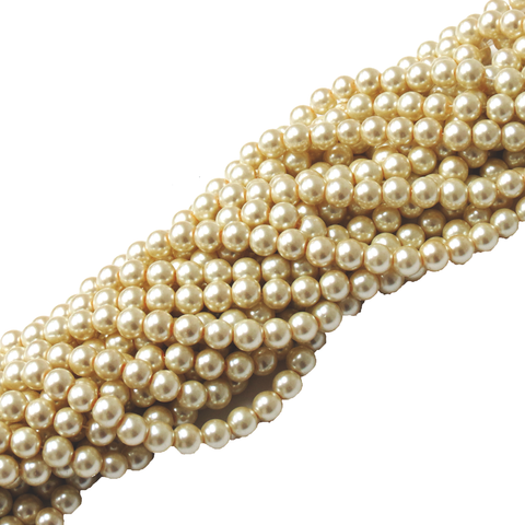 Glass Pearl- Ivory
