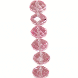 Rondelle Pink, 15x18mm; 1 Strand