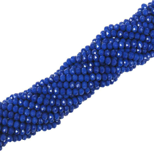 Rondelle - Opaque Royal Blue