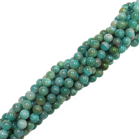 Round Russian Amazonite; 8mm