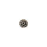 Round End Cap, Sterling Silver, 8x4mm -1 piece