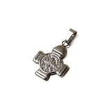 Saint Benedict Cross Pendant, Stainless Steel, 24x17mm - 1 piece