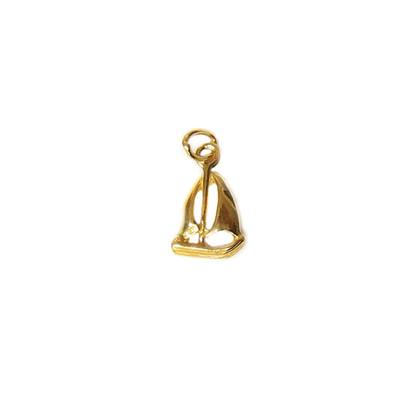 Sailboat Charm, Gold Filled, 13x8mm; 1 piece