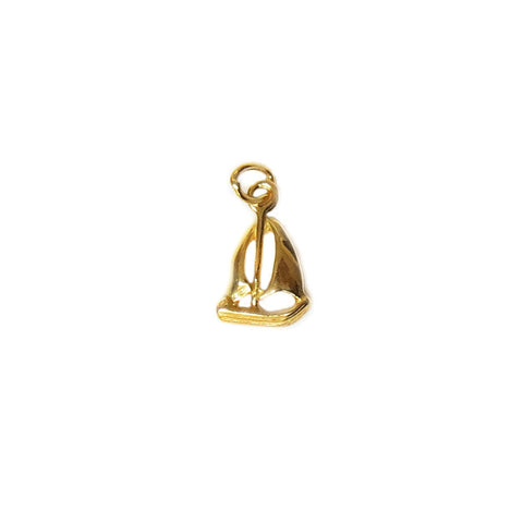 Sailboat Charm, Gold Filled, 13x8mm; 1 piece