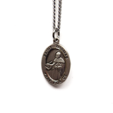 Saint Thomas Religious Necklace, 20" Long, Sterling Silver; 1 piece
