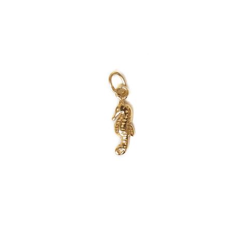 Sea Horse Charm, Gold Filled, 14x5mm; 1 piece