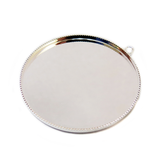 Silver, Round Bezel Cup, 39mm; 1 piece