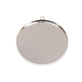 Silver, Round Bezel Cup, 39mm; 1 piece
