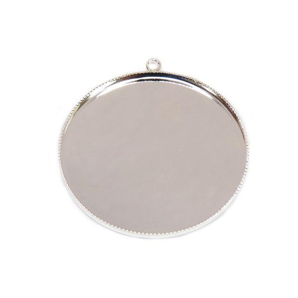 Silver, Round Bezel Cup, 39mm; 1 piece