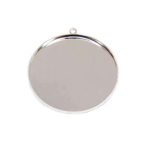 Silver, Round Bezel Cup, 39mm; 1 piece