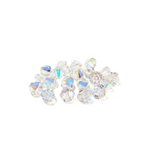 Swarovski Crystal, Bicone, 5mm - Cystal AB; 20 pcs